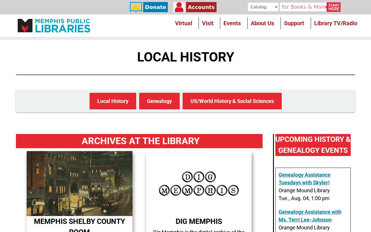 Germantown people directories in Memphis and Shelby County library collections